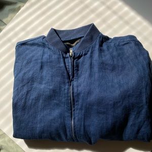 Saks fifth ave linen jacket xl